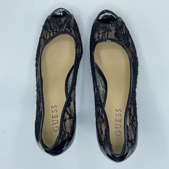 Guess Black Lace High Heels, size - 8.5 M in good condition. - Picture 1 of 7